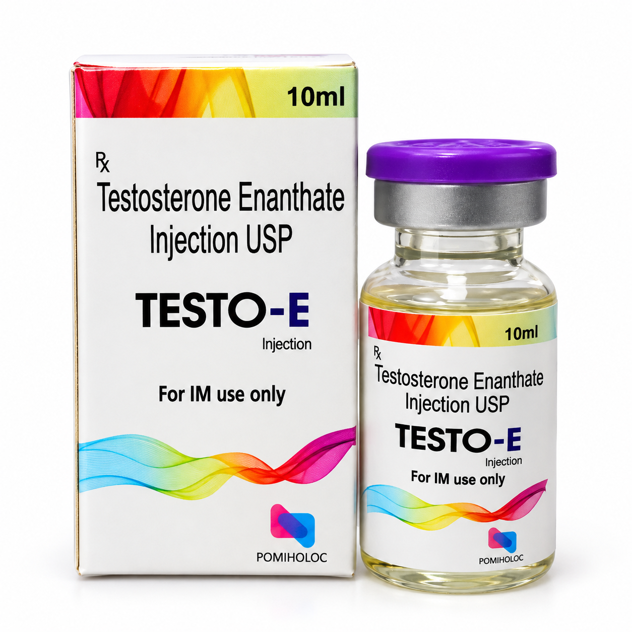 Testo-E Injection Box and Vial Testo-E 10ml Vial - Image 1