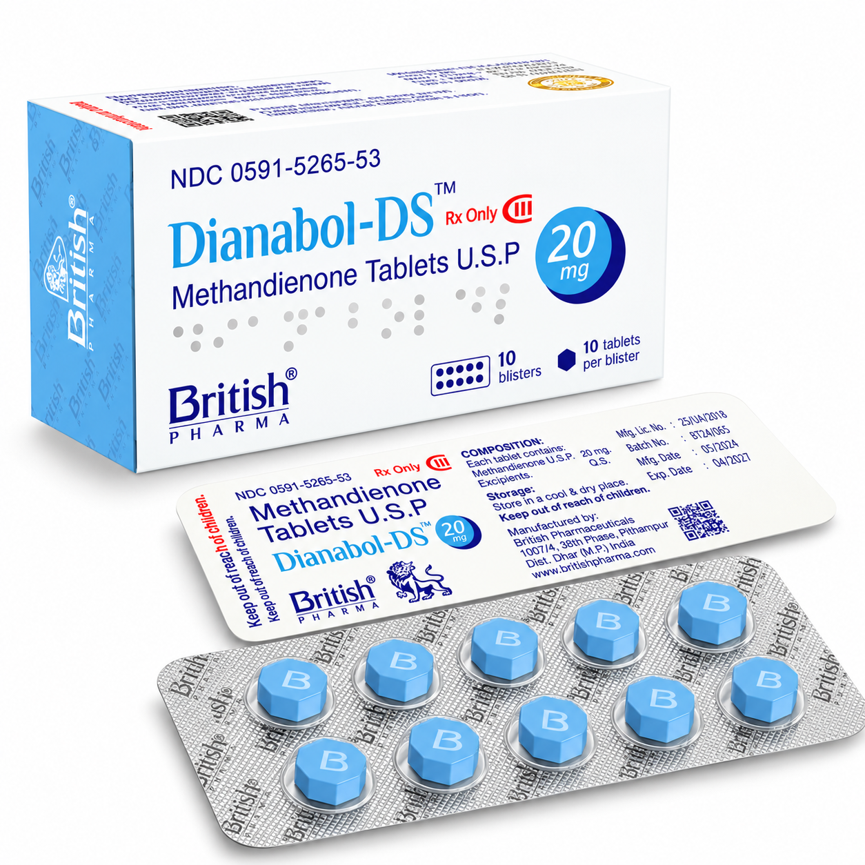 Dianabol-DS Pharmaceutical Packshot Dianabol DS 20 mg Tablet - Image 1
