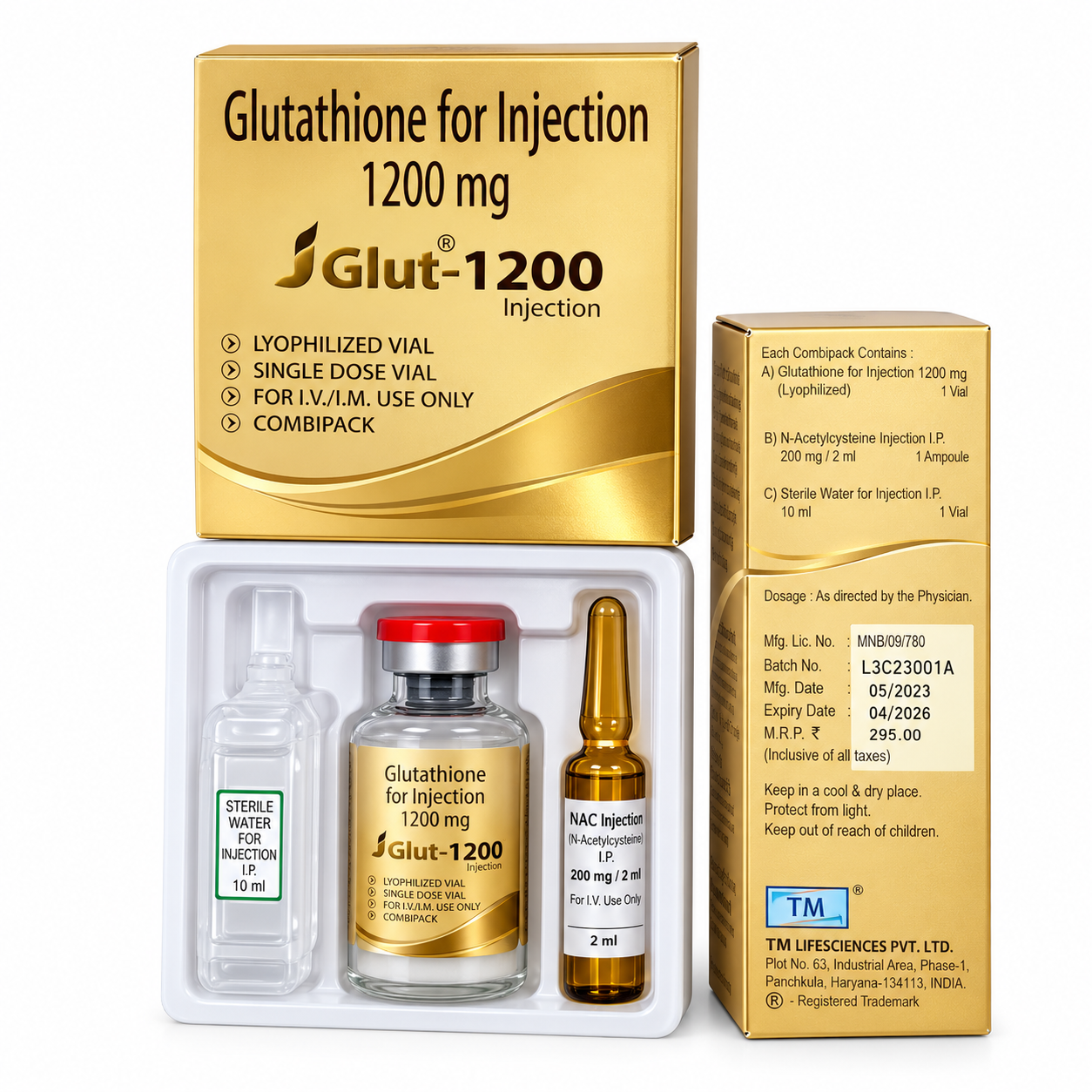 Glutathione Injection Kit Product Display Jglut 1200 - Image 1