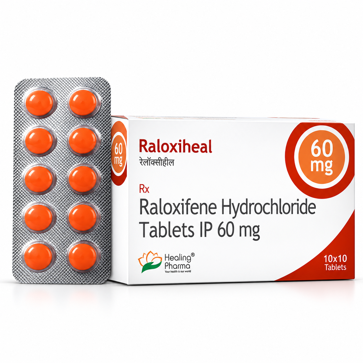 Raloxiheal Tablets Product Display Raloxiheal 60 mg Tablet - Image 1