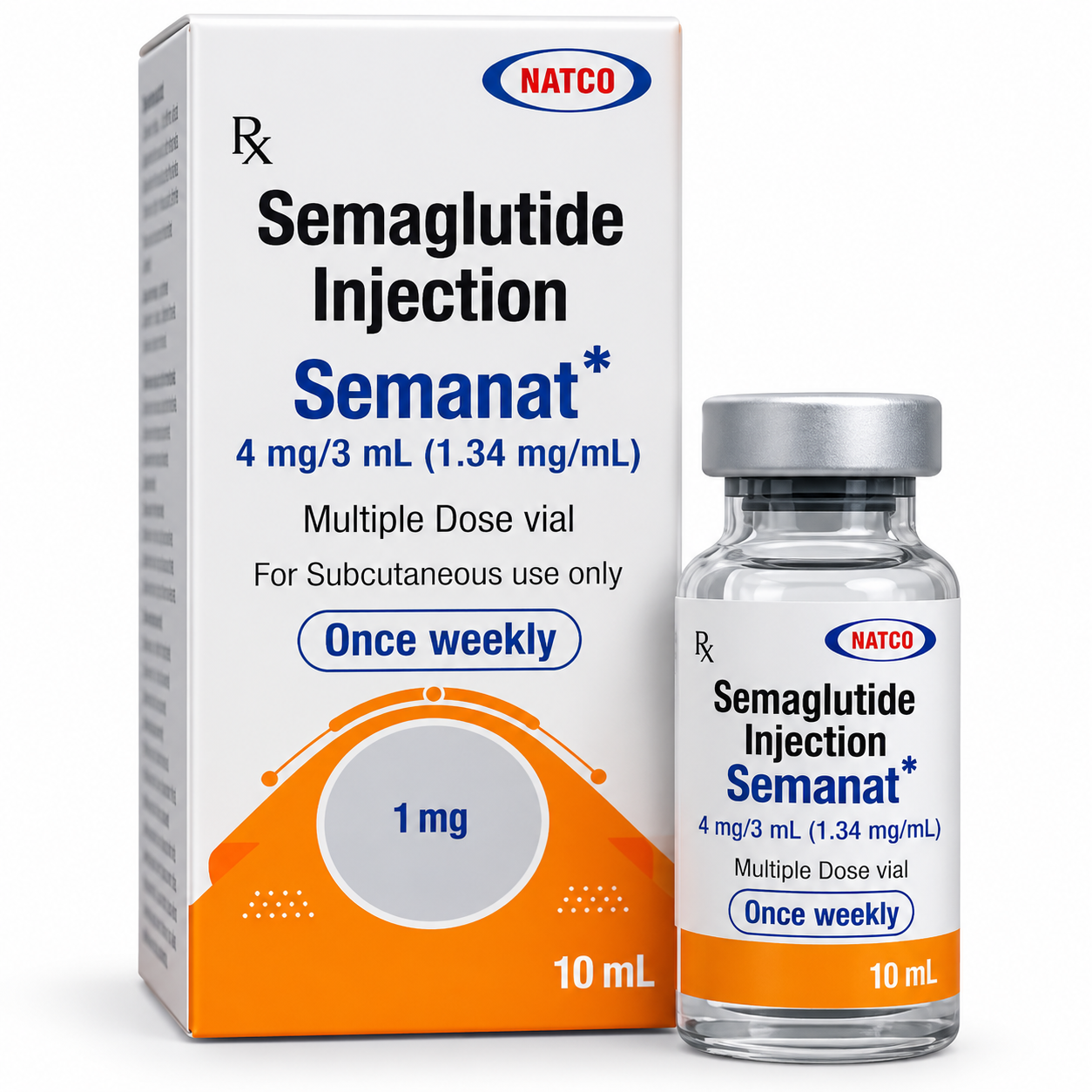 Semaglutide Injection Product Package Semanat 4mg Injection - Image 1