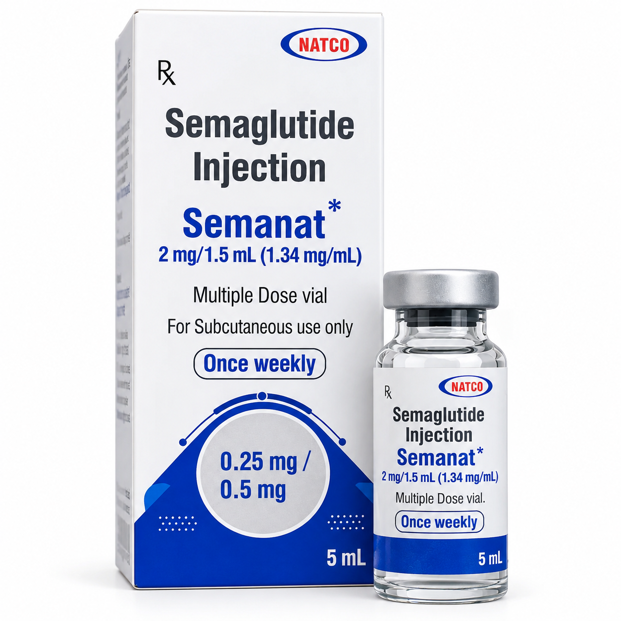 Semanat Semaglutide Packaging Duo Semanat 2mg Injection - Image 1