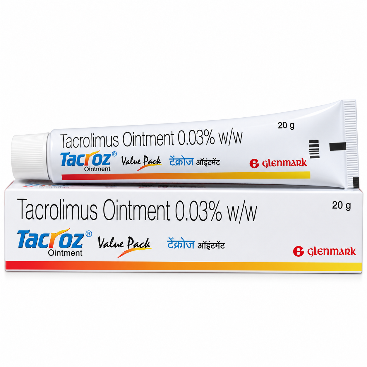 Tacroz Ointment Product Display Tacroz 0.03% - Image 1